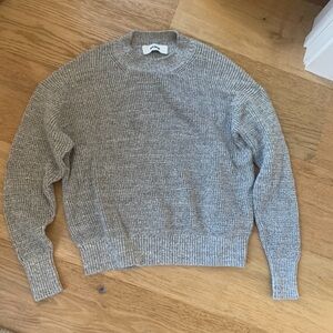 Buck Mason Seafarer Gray Crewneck Cotton Sweater